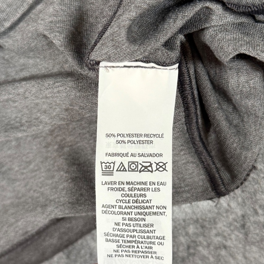 L.L.Bean Quarter Zip Pullover Chest Zip Pocket Mens M Heather Gray - Picture 4 of 9